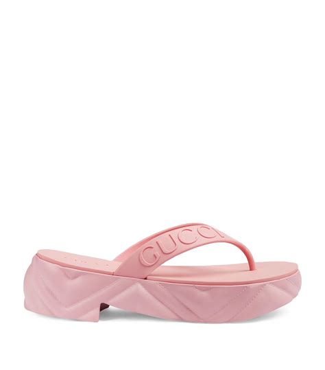 gucci flip flops hot pink